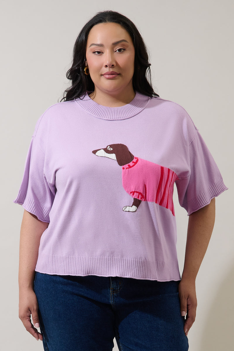 Puppy Short Sleeve Sweater